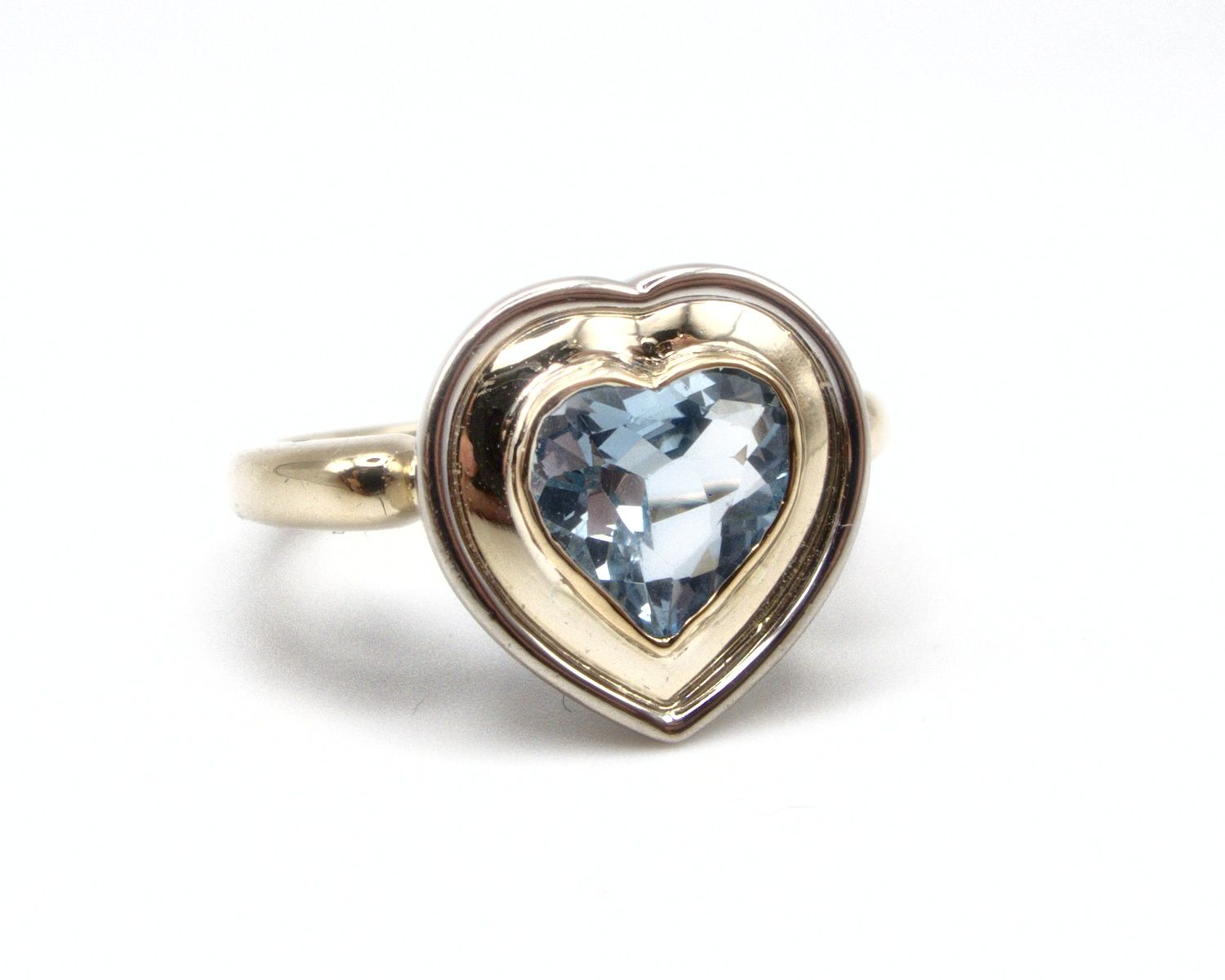 Produktfoto: HERZ RING GOLD 585 AQUAMARIN IM HERZSCHLIFF GR. 52 JG 960100040900012