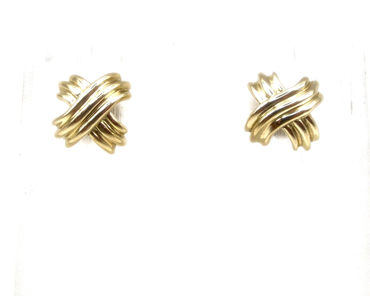 Produktfoto: TIFFANY & CO. OHRRINGE STECKER KREUZ GOLD 750  JG 960100560800012