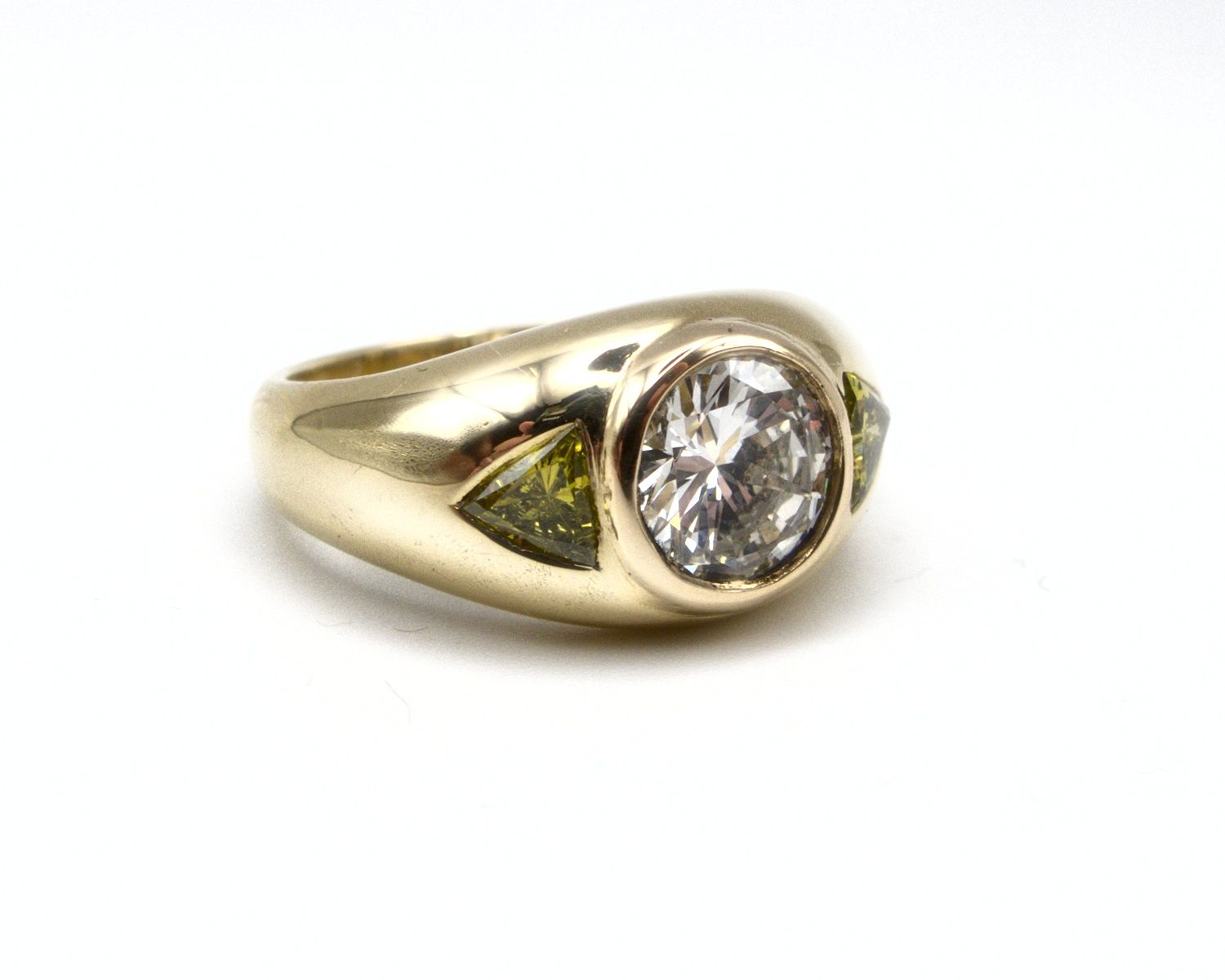 Produktfoto: BAND RING GOLD 750 BRILLANT 1,25 CT DPL EXPERTISE GR. 52 JG 960100460900012