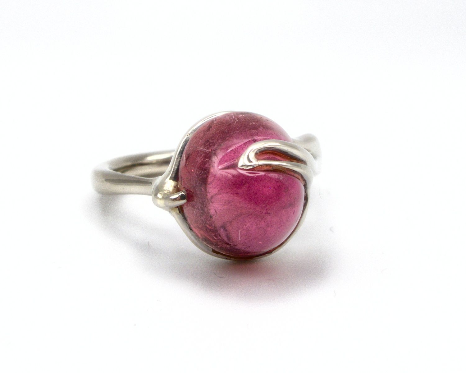 Produktfoto: COCKTAIL RING WEISSGOLD 585 TURMALIN IM CABOCHONSCHLIFF GR.55 JG 960100630900012