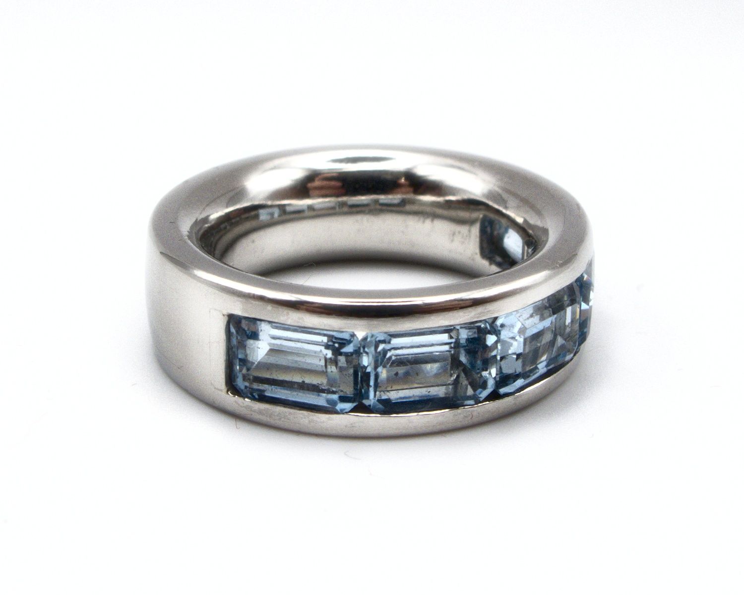 Produktfoto: BAND RING PLATIN 800 AQUAMARIN GR. 56 JG 960100760900012