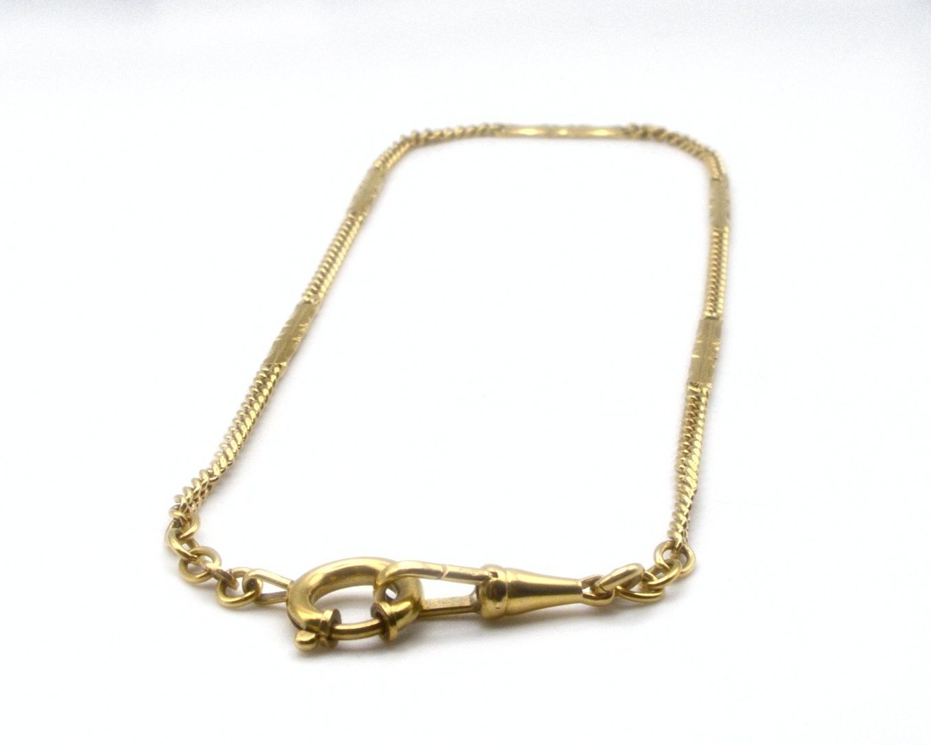 Produktfoto: VINTAGE UHRENKETTE GOLD 750 L&Auml;NGE 35,0 CM FEDERRING 11,9 MM &Oslash; JG 960100820900012