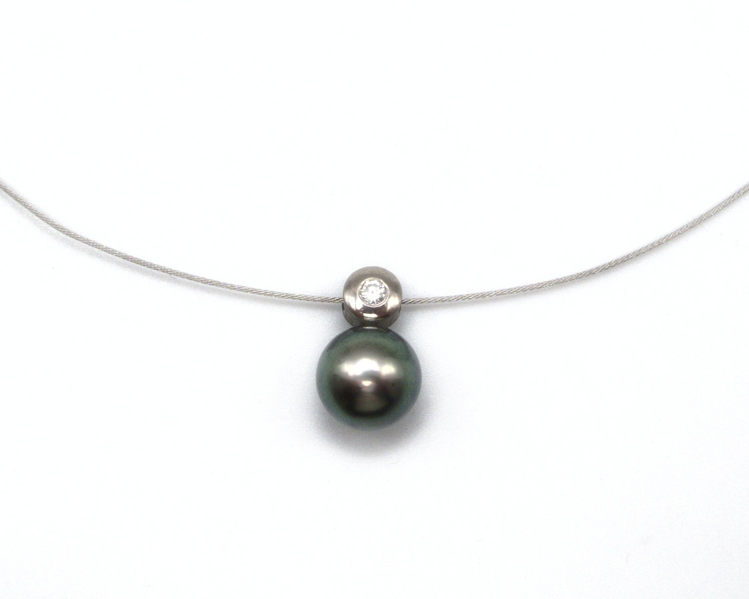 Produktfoto: REIF WEISSGOLD 750/000 BRILLANT TAHITPERLE 11,6 MM &Oslash; 41,5 CM JG 960100870900012