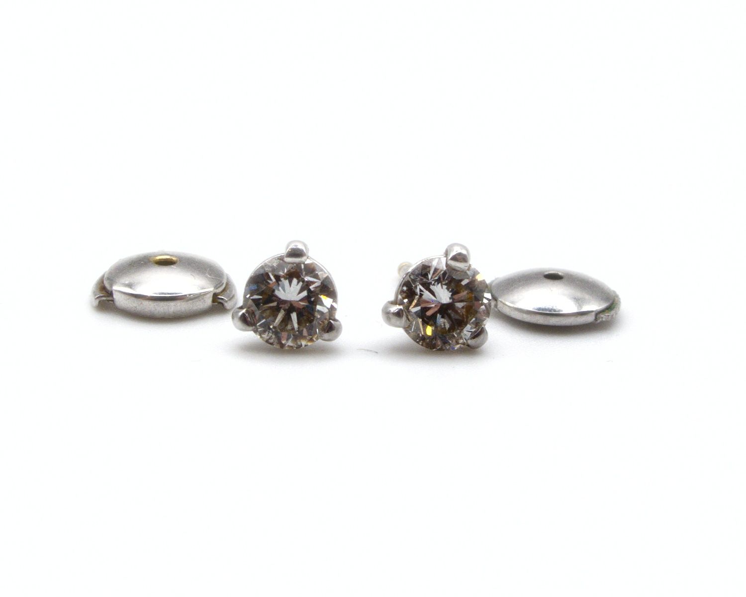 Produktfoto: SOLIT&Auml;R OHRRINGE STECKER WEISSGOLD 750 BRILLANTEN 1,03 CT JG 960100770900012