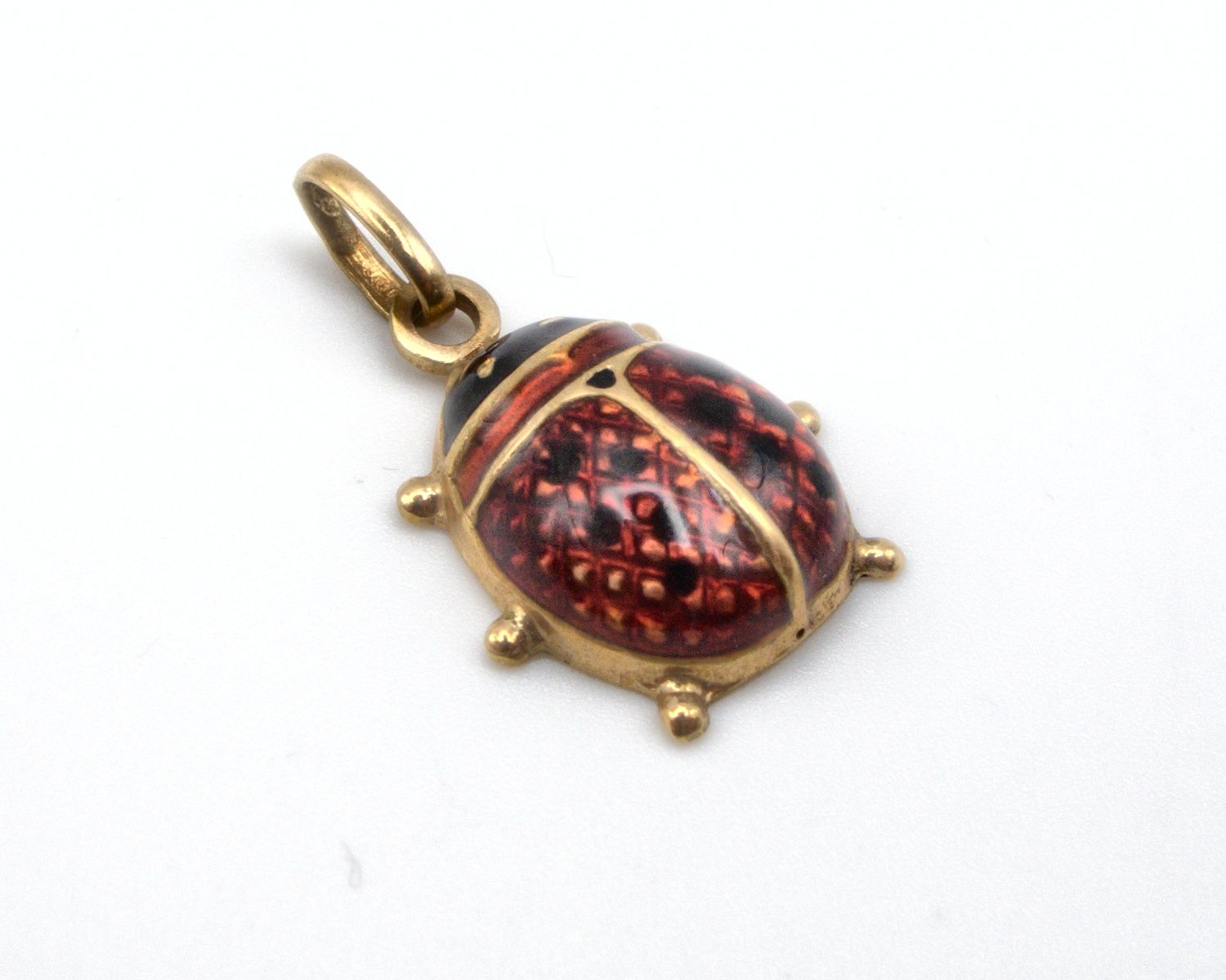 Produktfoto: S&Uuml;SSER ANH&Auml;NGER CHARM GOLD 750 EMAILLE MARIENK&Auml;FER JG 960100600900012