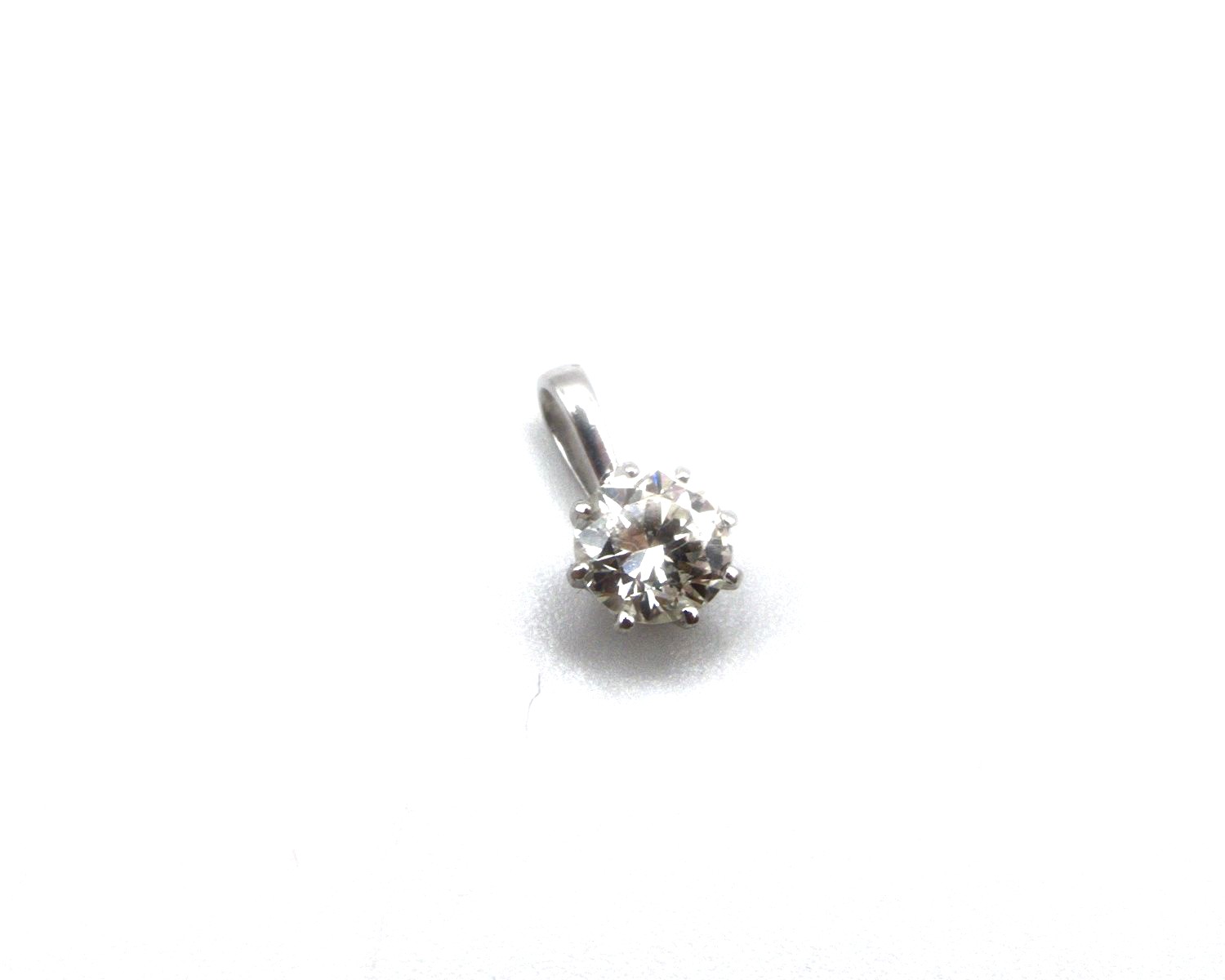 Produktfoto: S&Uuml;SSER SOLIT&Auml;R ANH&Auml;NGER WEISSGOLD 585 BRILLANT 0,34 CT JG 960100850900012