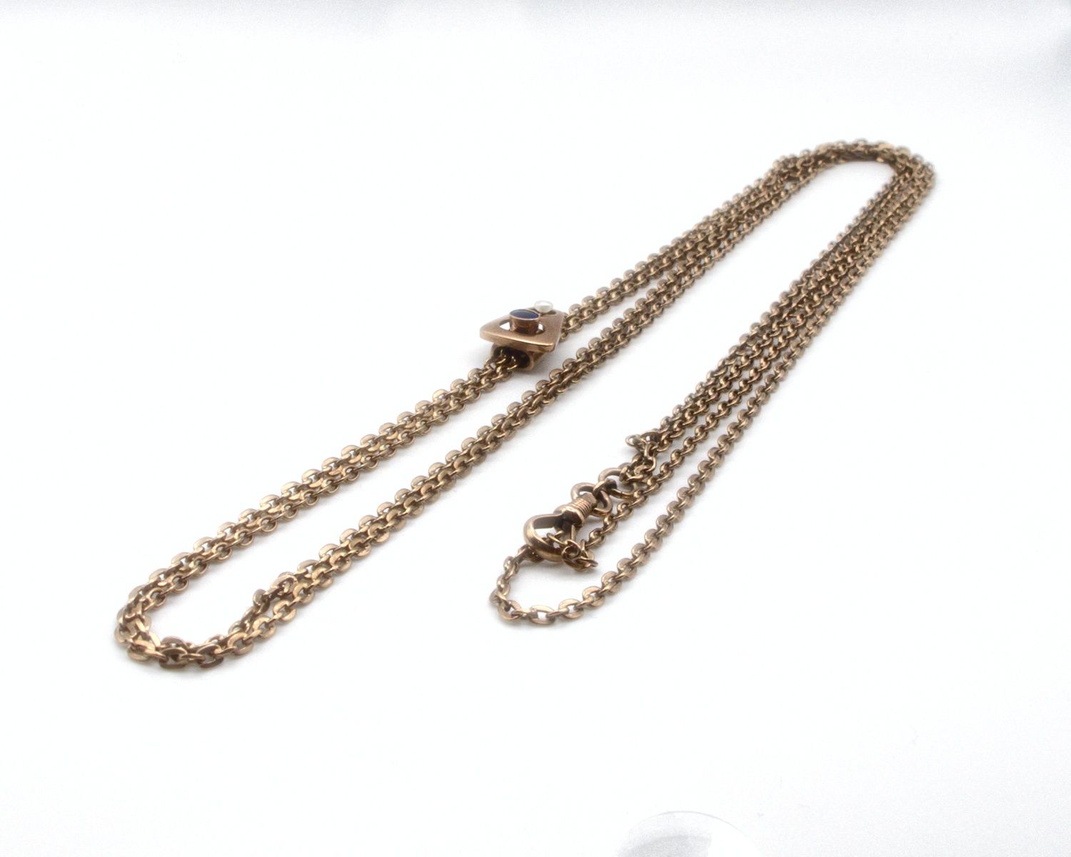 Produktfoto: VINTAGE UHRENKETTE ROTGOLD 333 MIT SCHIEBER L&Auml;NGE 75,0 CM JG 960100101000012