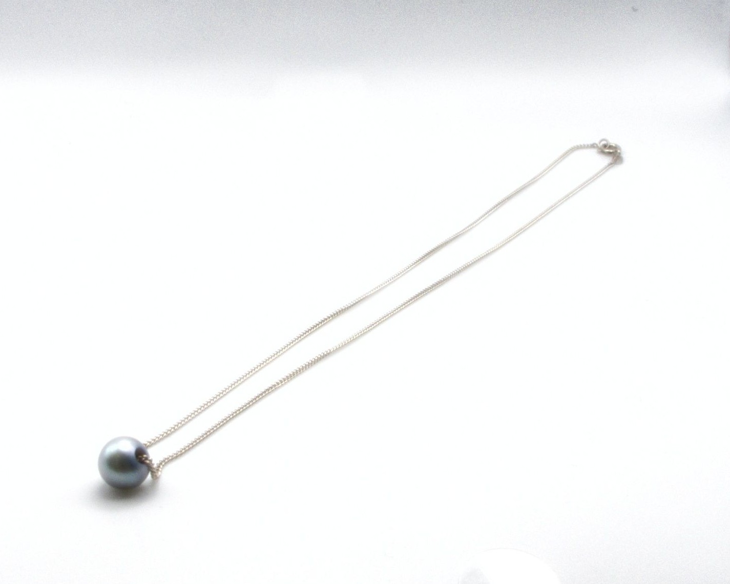 Produktfoto: KETTE MIT ANH&Auml;NGER WEISSGOLD 585 PERLE 8,4 MM &Oslash; L&Auml;NGE 45,0 CM JG 960100121000012